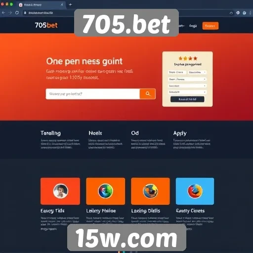 Interface do usuário do 705.bet é intuitiva